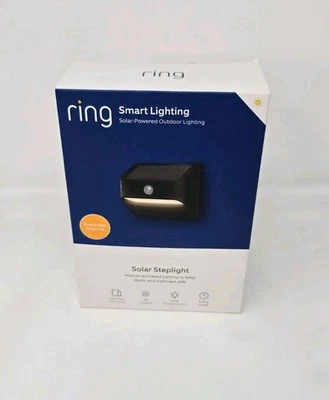 Ring Smart Lighting Outdoor Solar Steplight Motion-Sensor Smart Black - Image 1 of 4