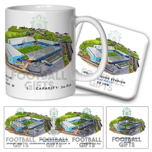 Sheff Wed Around The Grounds Hillsborough Stadium Water Colour Mug & Coaster Set - Picture 1 of 1
