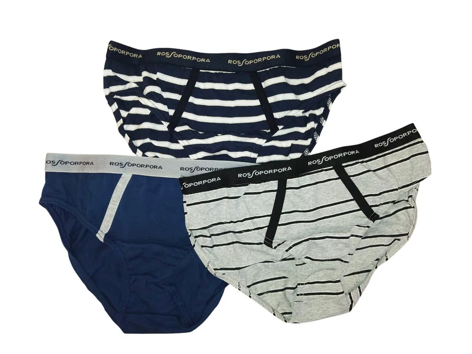 Confezione Rossoporpora 3 slip ragazzo rigati Multicolore - Immagine 1 di 1