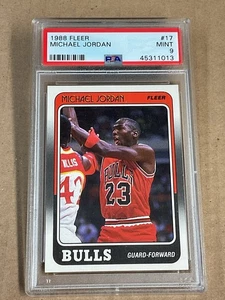 1988-89 Fleer Michael Jordan #17 Bulls PSA 9 - Picture 1 of 2