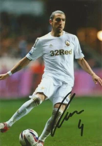 SWANSEA: CHICO FLORES SIGNED 6x4 ACTION PHOTO+COA - Picture 1 of 1