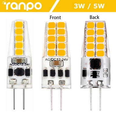 1Pcs 6Pcs 10Pcs Mini G4 3W 5W Dimmable AC/DC12V 24V LED Silicone Light Bulb Lamp - Image 1 of 4
