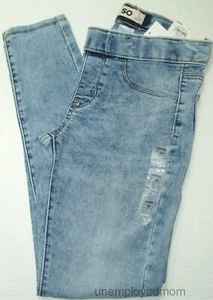Girl Jegging Youth Mid Rise Pants Jeans Trousers Skinny Leg Opening Adj Waist 14 - Picture 1 of 8