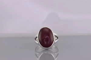 Anillo de plata esterlina ovalado de plata esterlina 925 artesanal talla: 5,5 - Imagen 1 de 8