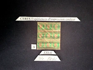 ~ FRANCE CERES TÊTE BÊCHE / ESSAY - COLOURS TRIAL / EXPERIMENT FALSE PRINT -פ - Picture 1 of 2
