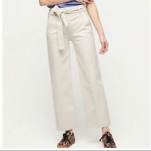 J.Crew Paper Bag Waist Slim Wide Leg Jean AJ965 - Picture 1 of 9