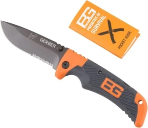 Gerber Bear Grylls Scout Knife, Serrated Edge, Drop Point - Authentic - Picture 1 of 3