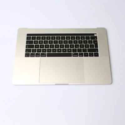 Apple MacBook Pro Retina 15" Top Case DE komplett Akku A1707 in Silber Grade A - Bild 1 von 4