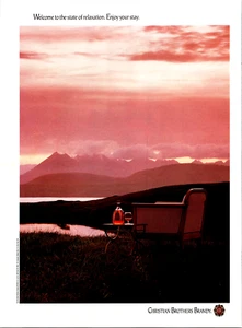 1993 Christian Brothers Brandy Relaxation Vintage Print Ad Full Page Color - Picture 1 of 1