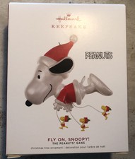Hallmark Keepsake Christmas ornament ~ Peanuts Fly on, Snoopy! Woodstock 2019