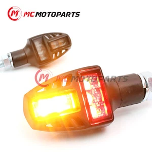 Luz de freno trasero con iluminación de señal LED ámbar T150 para motocicleta - Imagen 1 de 4