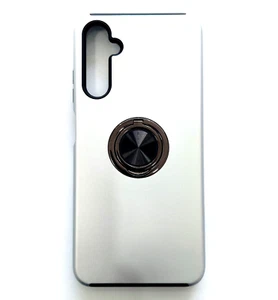 Coque rigide plastique support anneau invisible Samsung Galaxy A05S argent - Photo 1 sur 2
