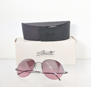 Brand New Authentic Silhouette Sunglasses 8685 60 6244 Silver/Lavender Frame