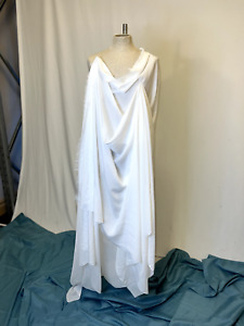 DOUBLE GEORGETTE White Pure the Lot Bridal Designer s Fabric Elegant Luxury Wear