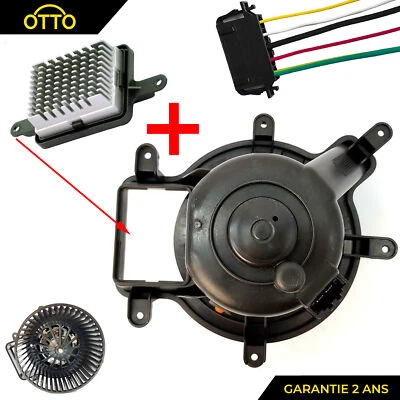 PULSEUR D'AIR DE CHAUFFAGE + RÉSISTANCE POUR CLIMATISATION 5008 3008 DS5 6441CQ - Immagine 1 di 4