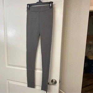 JEGGOLOGY USATO finto taschino costina maglia cotone jeggings donna L/XL pantaloni grigi - Foto 1 di 14