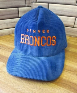 De colección Años 90 Pana Denver Broncos Azul Script AJD Snapback Sombrero HECHO EN EE. UU. 🏈 - Imagen 1 de 9