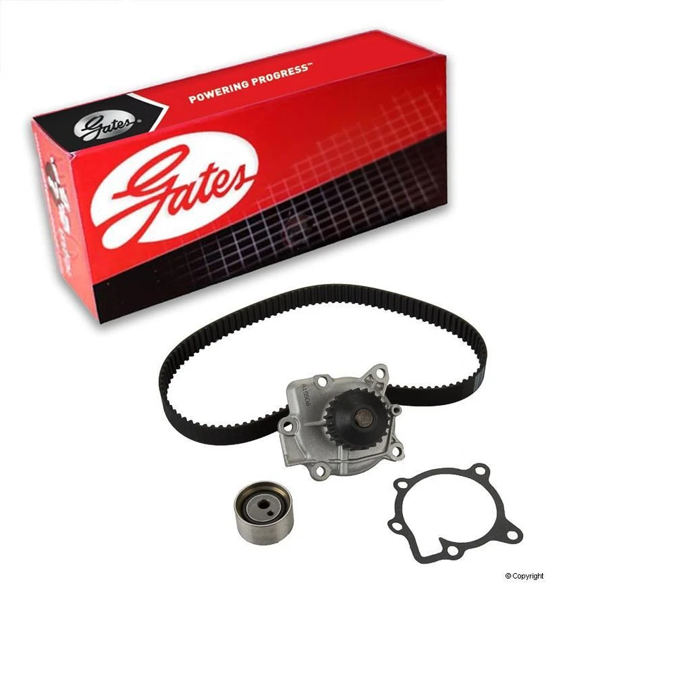 Комплект ремней ГРМ двигателя Gates с водяным насосом для стилуса Isuzu 1991-1993 годов выпуска - Изображение 1 из 4