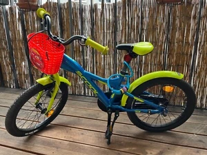 Kinderfahrrad Scool XXlite, 18 Zoll, blau-gelb, sehr guter Zustand - Bild 1 von 4