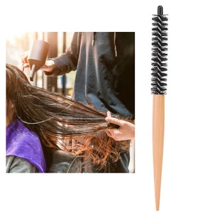 Small Round Hair Brush Comb With Nylon Bristle For Thin Short Hair Styling CUT - Picture 1 of 12