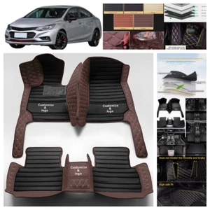 All Weather For Chevrolet Cruze 2011-2019 Car Floor Mats Leather Carpets Liners - Foto 1 di 36