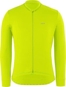 NEW Louis Garneau, Men's, Lemmon LS 2 Jersey, Bright Yellow, Medium - Picture 1 of 2