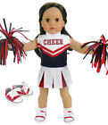Red, White, & Blue Cheerleader 6pc Complete Set  Fits 18" American Girl  Dolls