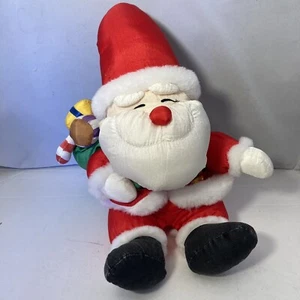 Vintage Trend Master Santa Clause Nylon Plush Doll. Jingle Bell 10” Not Working - Picture 1 of 5