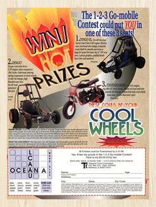 1995 Treasure Cove Dingo Off-Road Go-Karts Contest Original Advertisement v1 - Picture 1 of 1