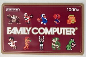 Super Mario family computer Nintendo eShop Prepaid Card 1000 Used no value 2013