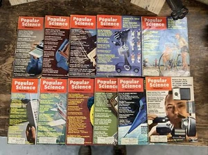 1973 Popular Science Lot Year Set Jan-Dec (Missing May) - 11 Issues - Picture 1 of 14