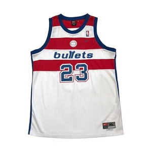 VINTAGE NIKE WASHINGTON BULLETS MICHAEL JORDAN JERSEY XL MENS MJ 23 SWINGMAN Y2K - Picture 1 of 6