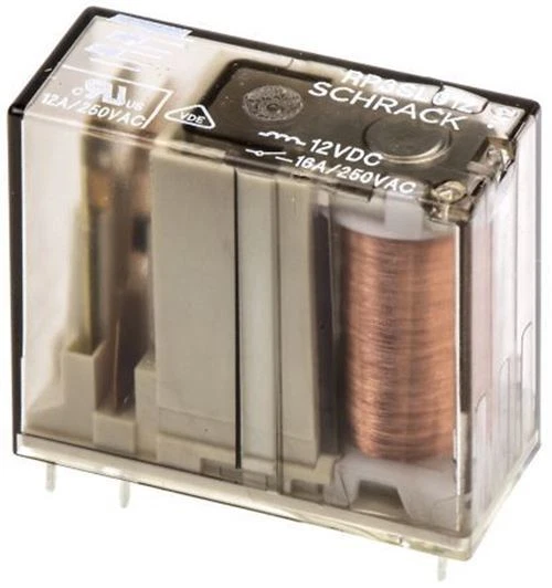 SPNO PCB power relay,16A 12Vdc coil - Image 1 of 1