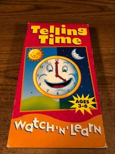 Telling Time VHS Watch ' N' Learn VCR Video Tape Used Animation - Picture 1 of 6