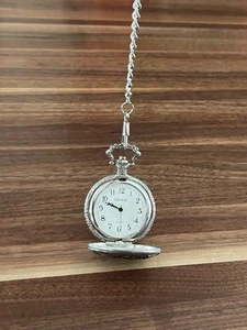 Vintage Pocket Watch, Saiho , tested, working, silver elk and hounds - Picture 1 of 7