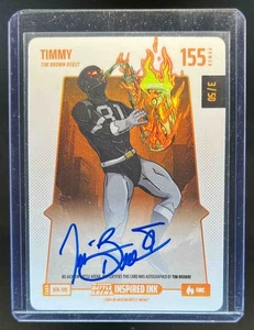 2024 Battle Arena Bo Jackson Tim Brown Inspired Ink Battlefoil Fire Auto #3/50 - Picture 1 of 2