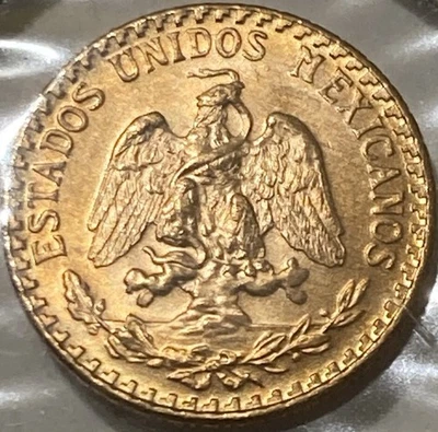 1945-Mo México Oro Dos Pesos Brillante Sin Circular 2 Pesos Gema BU MS ¡Envío Gratis! Foto 1 de 4
