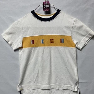 Boy’s Hartstrings White Nautical Flag Embroidered Polo Shirt - Size 5 - Picture 1 of 10