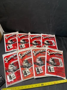 SUPERSIGN 4 ft. tall BRIGHT YELLOW sign DANGER saves lives vintage 8 signs - Picture 1 of 5