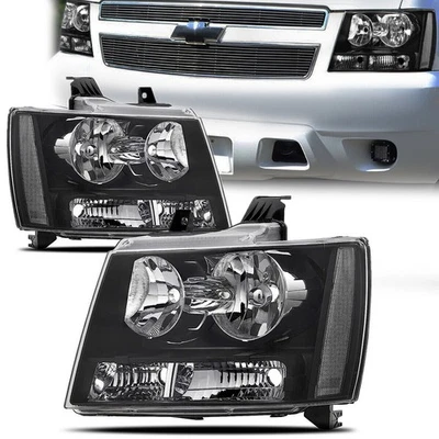 Par de faros luces para Chevy Avalanche/Suburban/Tahoe 2007-2014 izquierda+derecha Foto 1 de 4