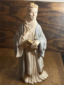 "Estatuilla de porcelana Cybis #687 dama con libro - 13,5"" firmada" - Imagen 1 de 15