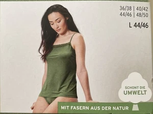 Damen Unterhemd Hemdchen Gr. L 44/46 Grün  NEU - Bild 1 von 4