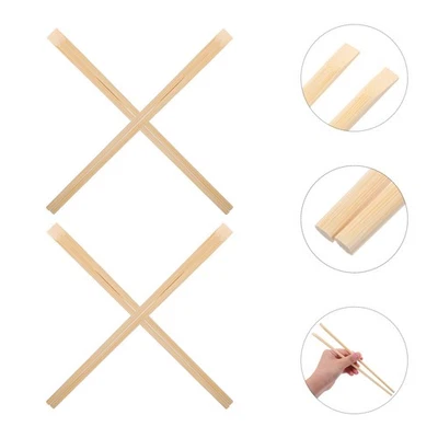  100 Paar Einweg Bambus Essstäbchen Abendessen Holz Chinesisch zum Essen - Bild 1 von 4