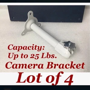 Lot of 4 Heavy Duty Surveillance Camera Brackets Wall / Ceiling / T-Rail NEW! - Picture 1 of 17