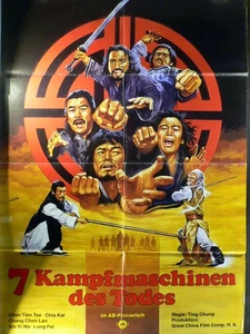 7 Kampfmaschinen des Todes - Barry Chan - Filmposter A1 84x60cm gefaltet - Picture 1 of 1