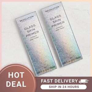 REVOLUTION Glass Skin Primer ULTIMATE DEWY FINISH 26 Ml -2 Pack RRP £20 - Picture 1 of 3
