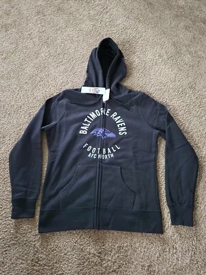 BALTIMORE RAVENS SUDADERA CON CAPUCHA MUJER MEDIANA NFL EQUIPO ROPA ¡NUEVO CON ETIQUETAS! Foto 1 de 4