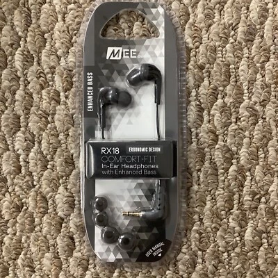 MEE audio RX18 Comfort Fit Earbud Headphones Black - Image 1 of 4