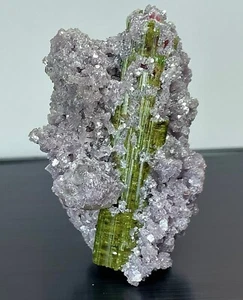 Wassermelonen Turmalin in Lepidolith und Quartz Tourmaline, Minas Gerais Brazil - Picture 1 of 7