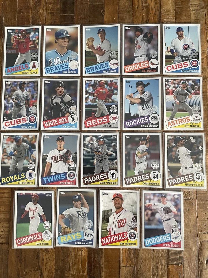 2020 Topps Baseball 1985 Insert Card Lot Of 19 Cards - no doubles - Image 1 of 1